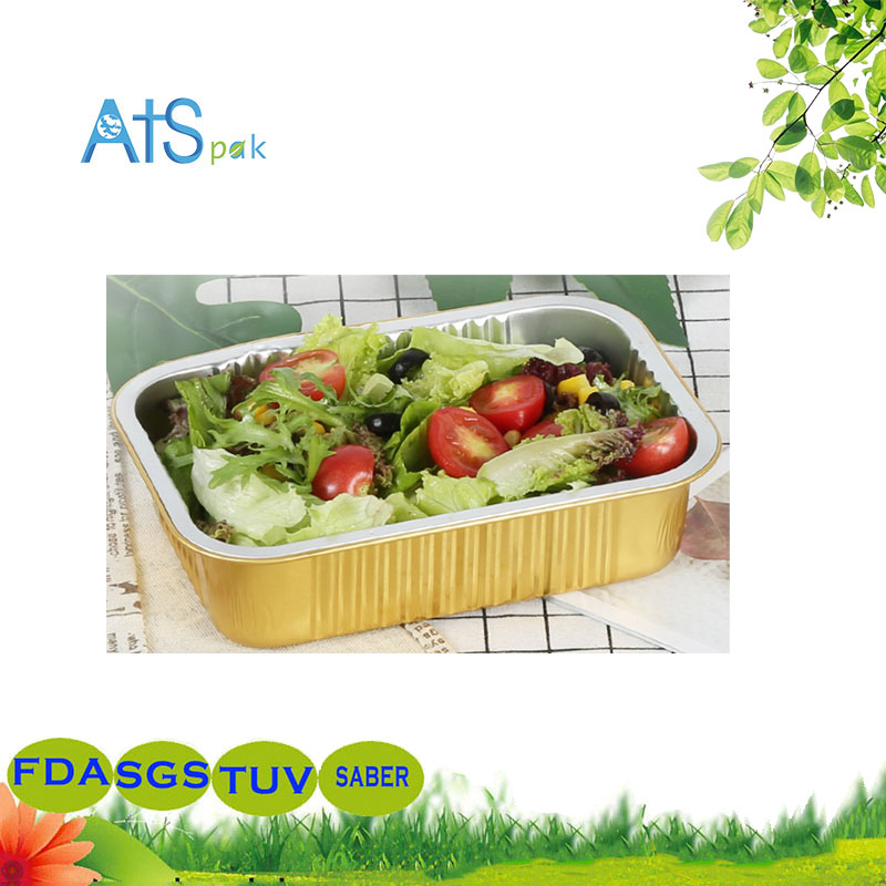 Large capacity 1000ml barbecue aluminum foil box