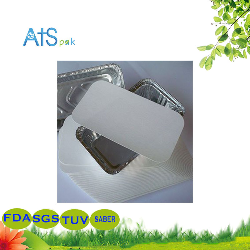 PE paper cover for aluminum foil dining box