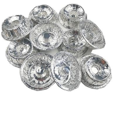 Aluminum foil candle holder